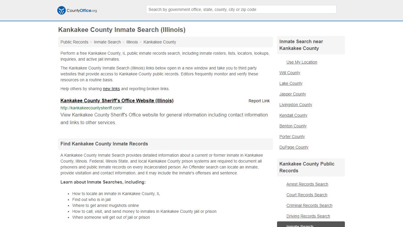 Inmate Search - Kankakee County, IL (Inmate Rosters ...